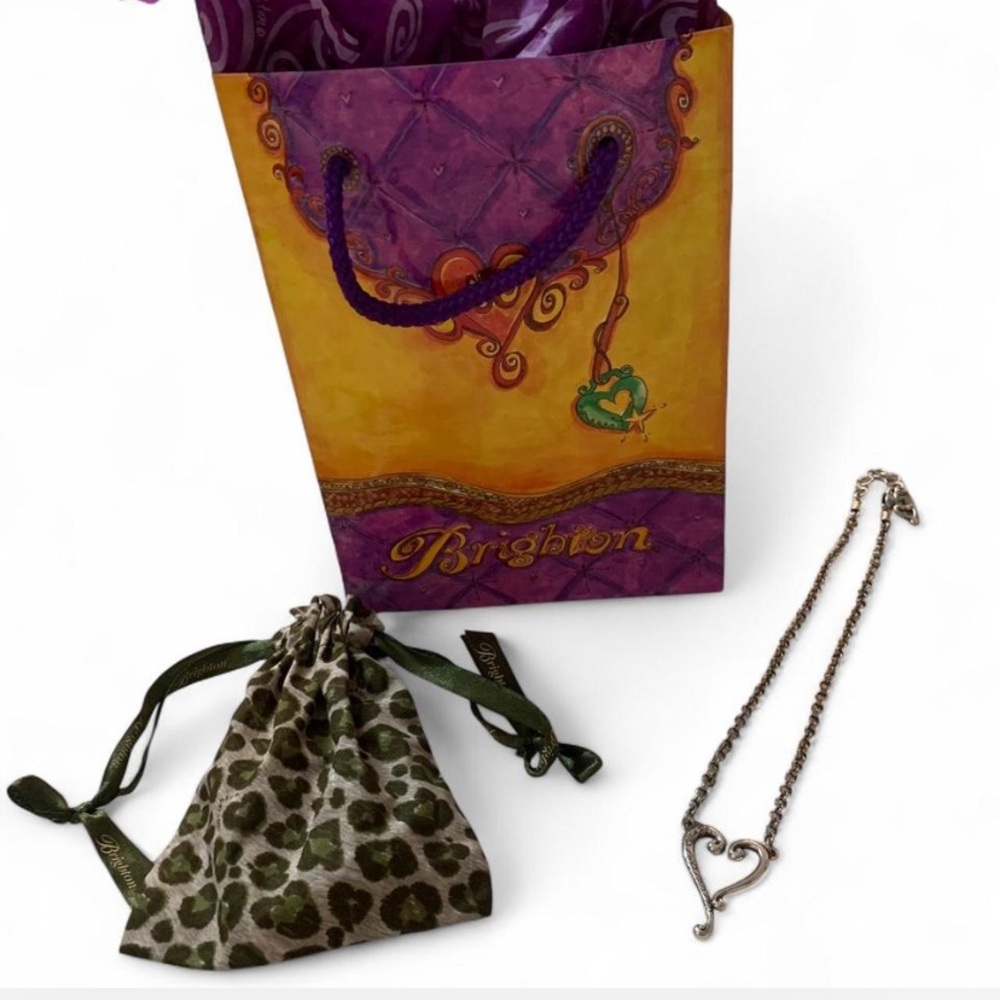 Brighton Adore Me Heart Necklace (Retired) + Dust Bag & Gift Bag!